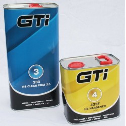 GTi 2:1 2K HS Clearcoat Kit GTI333 Clearcoat + 433 Fast Hardener