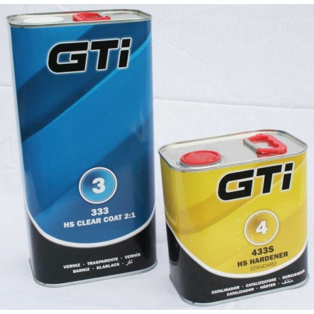 GTi 2:1 2K HS Clearcoat Kit GTI333 Clearcoat + 433 Standard Hardener