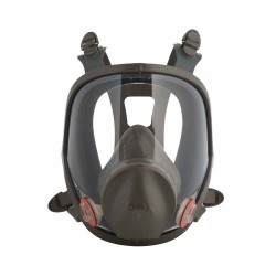 3M Large Reusable Full Face Mask Respirator, Dark Grey