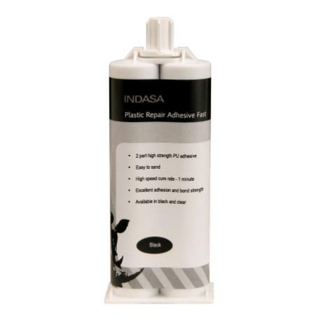 Indasa Plastic Repair Adhesive, Black, 50ml