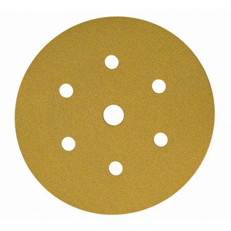 Mirka P180 Gold Grip Discs 7 Hole, 150mm (Pack of 100) - by Grove