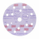 3M P600 150mm, Hookit Purple Finishing Film Disc 260L+, 15 H, Qty of 50