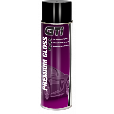 GTi Premium Gloss Black Aerosol 500ml - by Grove
