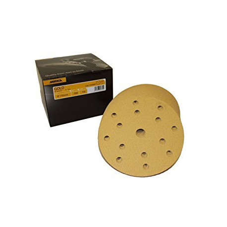 Mirka P800 150mm Gold Grip Discs 15Hole (Pack of 100) - by Grove