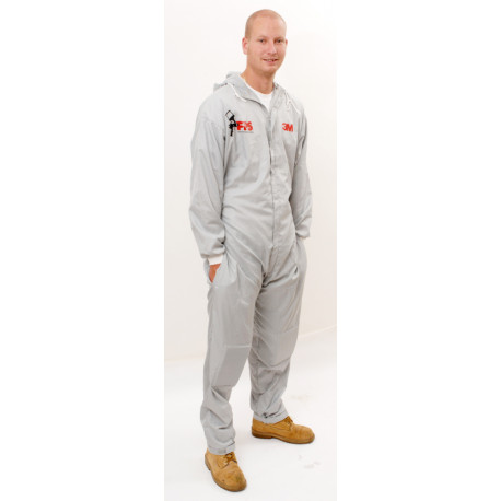 3M X-Large Reusable Paintshop Coverall, Grey - by Grove