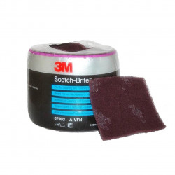3M Very Fine 115 x 150mm Purple Scotch-Brite Pre-Cut Roll - by Grove