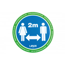 Floor Sticker for Social Distancing 2m, Pack of 6 stickers