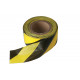 Yellow & Black 75mm x 500m Heavy Duty Non Adhesive Barrier Tape