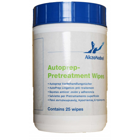 Sikkens Autoprep Pretreatment Wipes, Pack of 25.