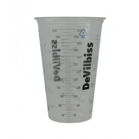 Devilbiss Paint Mixing Cups, 600cc, Pack of 50