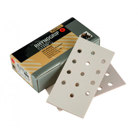 Indasa P120 Plusline Strips, 81 x 153mm, 13 Hole, Pack of 50.