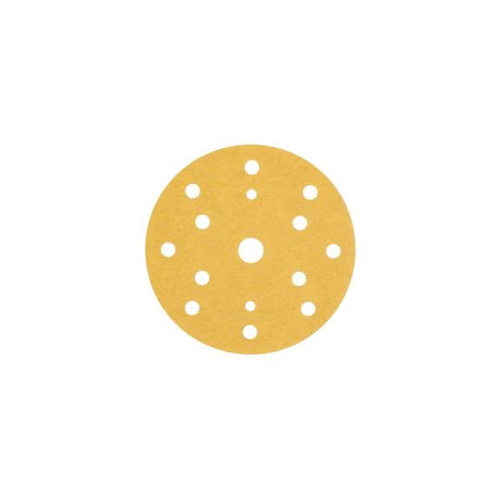 3M P220 150mm Gold Hookit Disc, 15H, Pack of 100
