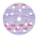3M P1500 150mm Purple Hookit Discs 15H, 260L ,Pack of 50