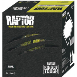 Upol Raptor Black Spray On Liner, 4 Bottle Kit