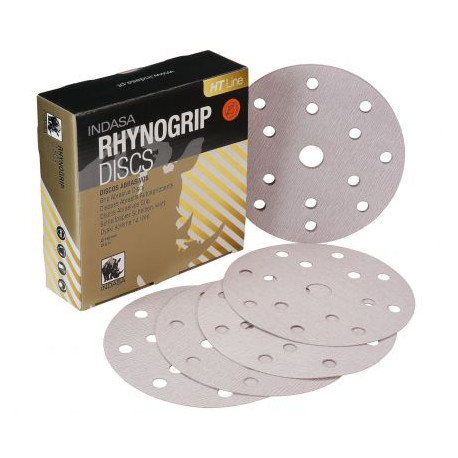 Indasa P60 Rhynogrip HT Discs, 15H, 150mm, Pack of 50