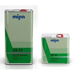 Mipa CS21 Clearcoat + SR10 Medium Hardener, 7.5lt kit