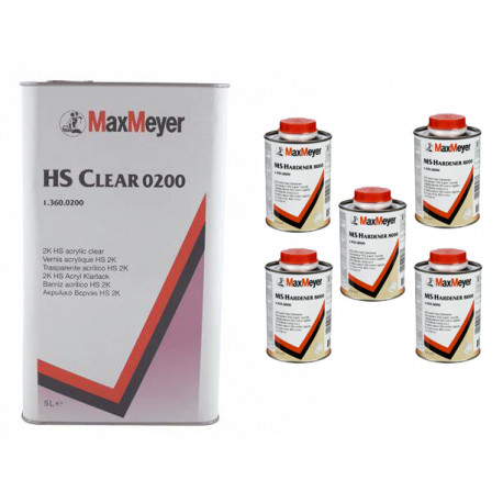 Max Meyer 5lt 0200 Maxiclear + 2.5lt 8000 Hardener Kit