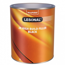 Lesonal 2K High Build Filler, Black 3lt
