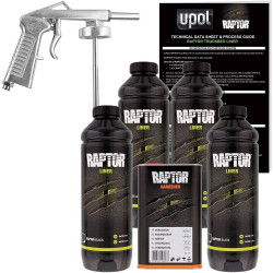 Upol Raptor Spray On Liner Kit (Black) + Application Gun