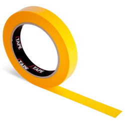 J-Tape 12mm x 50m Flat Orange Masking Tape, 5Pk