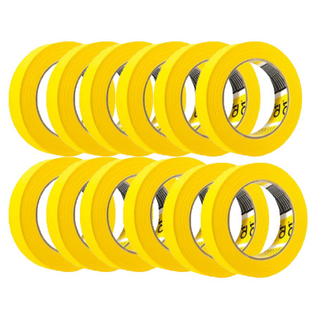 Q1 18mm Premium Masking Tape, 12 x 50mm Rolls