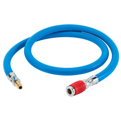 SATA 1.2m blue air hose, 9mm, with quick coupling (13870)