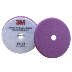 3M Randlom Orbit Foam Polishing Pad, Purple, 130mm (5"), Pack of 2