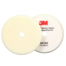 3M Random Orbit Foam Compounding Pad, White, 130mm, Pack of 2
