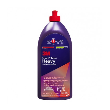 3M Perfect It Gelcoat Heavy Cutting Compound, 946ml