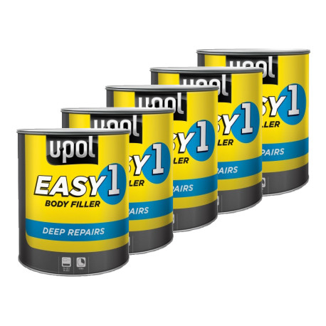 U-Pol Easy 1 Body Filler 3ltr x 5