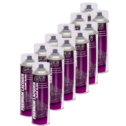 GTi Premium Clear Lacquer Aerosol 500ml, Pack of 12