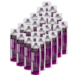 GTi Premium Clear Lacquer Aerosol 500ml, Pack of 24