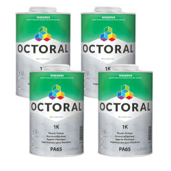 Octoral PA65 1K Plastic Primer, 1 Litre x 4