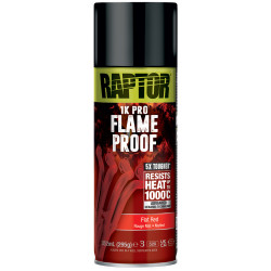 Raptor Flameproof Flat Red Aerosol 400ml