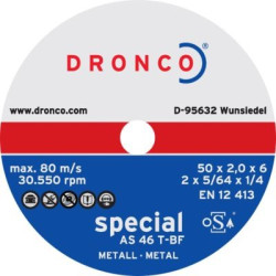 Dronco Special Mini Cutting Discs 76 x 1.2mm, Pack of 10