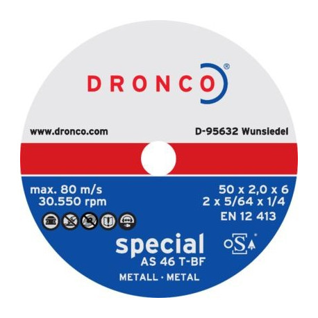 Dronco Special Mini Cutting Discs 76 x 1.2mm, Pack of 10