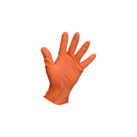 Vanline Large Orange Nitrile Gloves, Box of 90