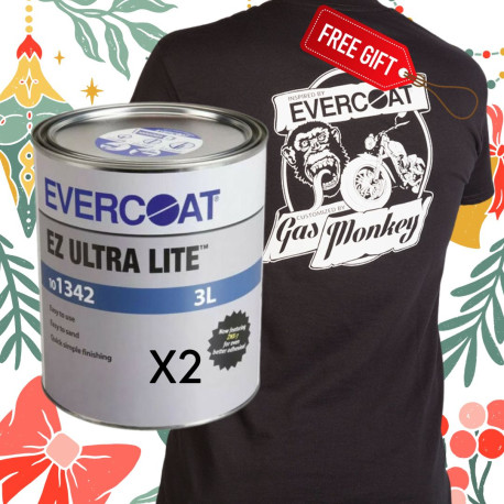 2 x Evercoat EZ Ultra Lite Filler & Evercoat FREE T-SHIRT