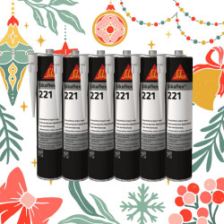 Sikaflex 221 Sealant Offer x 6 - Black/White/Grey Mix and Match