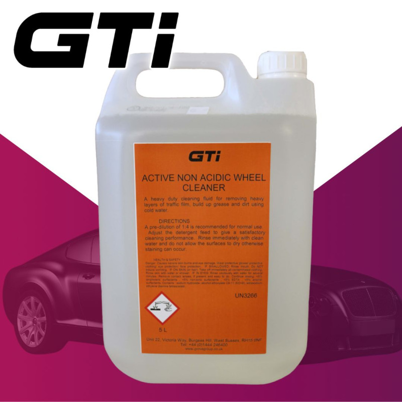 GTi Active Non Acidic Wheel Cleaner, 5lt GTi Active Non Acidic Wheel Cleaner, 5lt