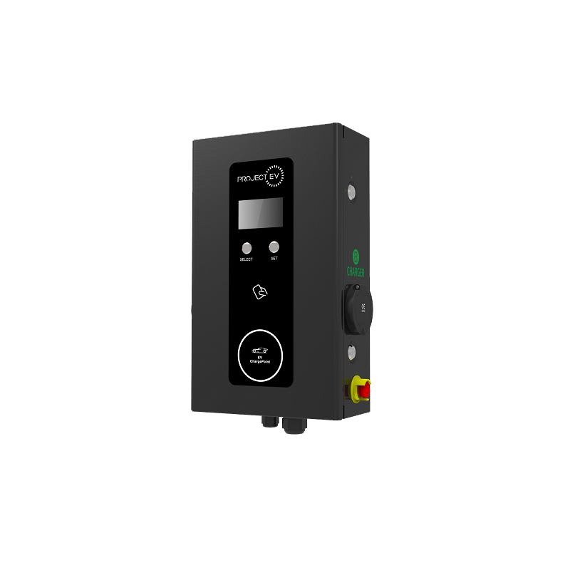 Project EV - 7.3 kW - Dual Socket Charging Station - EVA-07D-SE-W Project EV - 7.3 kW - Dual Socket Charging Station - EVA-07D-SE-W