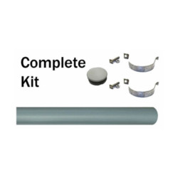 Sign Post with Fixing Kit - 1.75 Metre - Grey