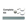 Sign Post with Fixing Kit - 1.75 Metre - Grey