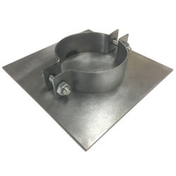 Sign Post Baseplate for 76mm Posts - Steel