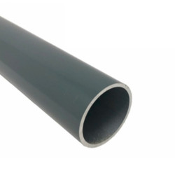 Road Sign Post - 1.5m long - 76mm Diameter - Steel - Grey Powder Coated