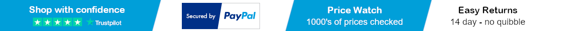 Shop with confidence - We accept PayPal and Amazon Pay - 14-day no quibble returns